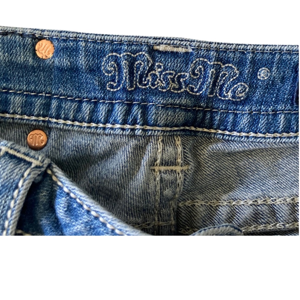 Miss Me Women's Skinny Jeans - Blue - Picture 3 of 10